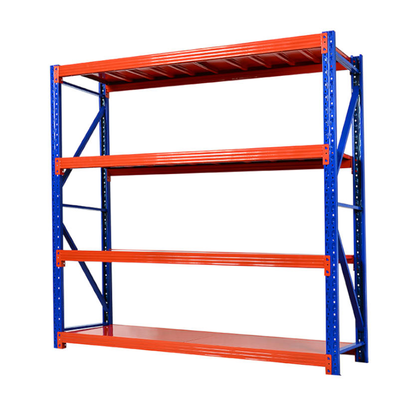 HUAWU 200kg Per Layer Boltless Shelving System 4 Shelf Steel Q235 Light Duty Warehouse Storage Rack HD036