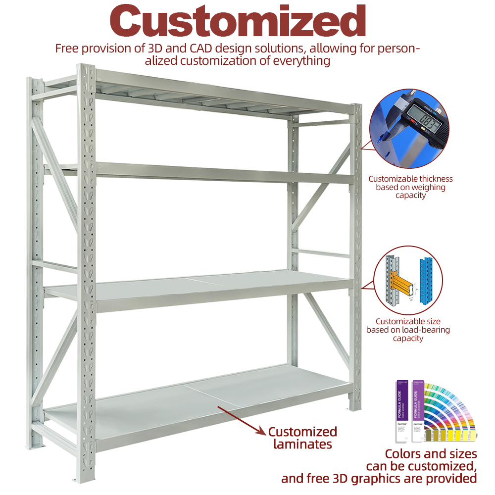 Commercial Light-Duty Storage Rack for Hotel Home Kitchen Stainless Steel Industrial Warehouse Pallet Shelf Home Commercial Use