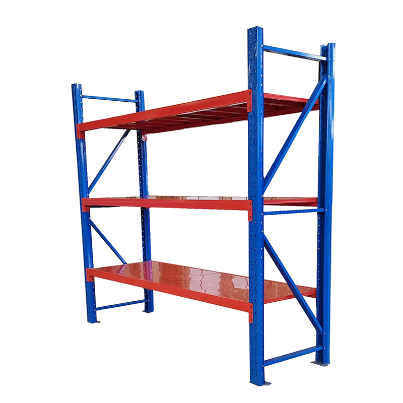 Can Be Adjustable Medium Duty Metal Steel Warehouse Storage Loading Long Span Racks 3 Layers