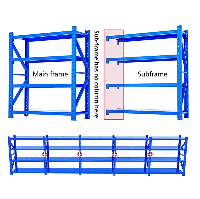 Racking System Custom Colour Anti-rust Metal Rack with Wheels Adjustable Garage Industrial Warehouse