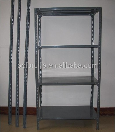 5 Tiers Metal Slotted Angle Rack with Bolts&amp;nuts
