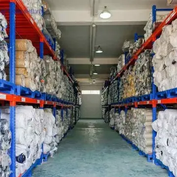 Heavy duty roll material pallet racking for carpets and cylinders