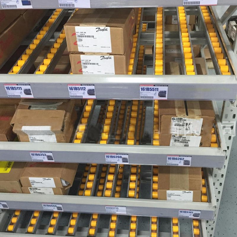 Pallet Flow Racking System Steel Shelf with Roller Tracks Warehouse Rack