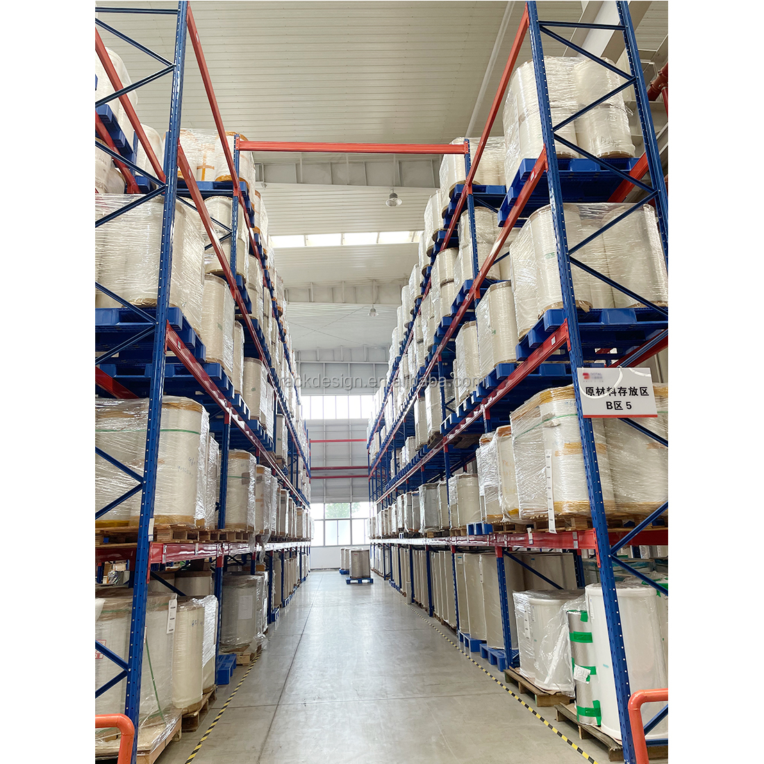 Warehouse Industrial High Bay Selective Heavy Duty Racking Systems Industrial Storage Shelves 24" Pallet Rack Upright