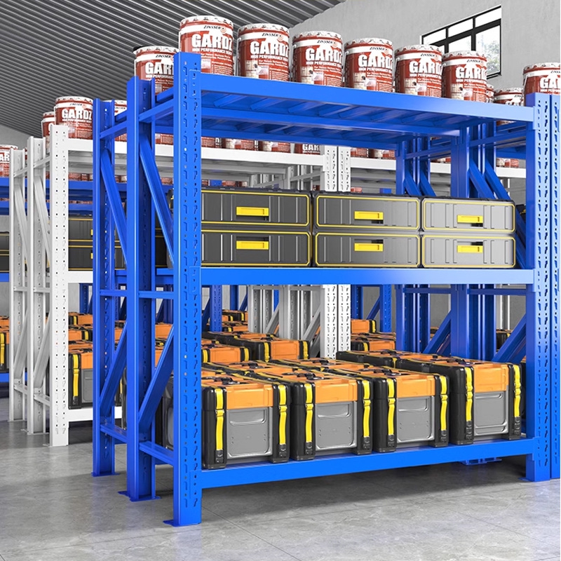 Long Span Multi-Function 5-Layer Steel Display Rack Heavy Duty Adjustable Features Durable Anti-Rust 500-800kg Capacity Wide Use
