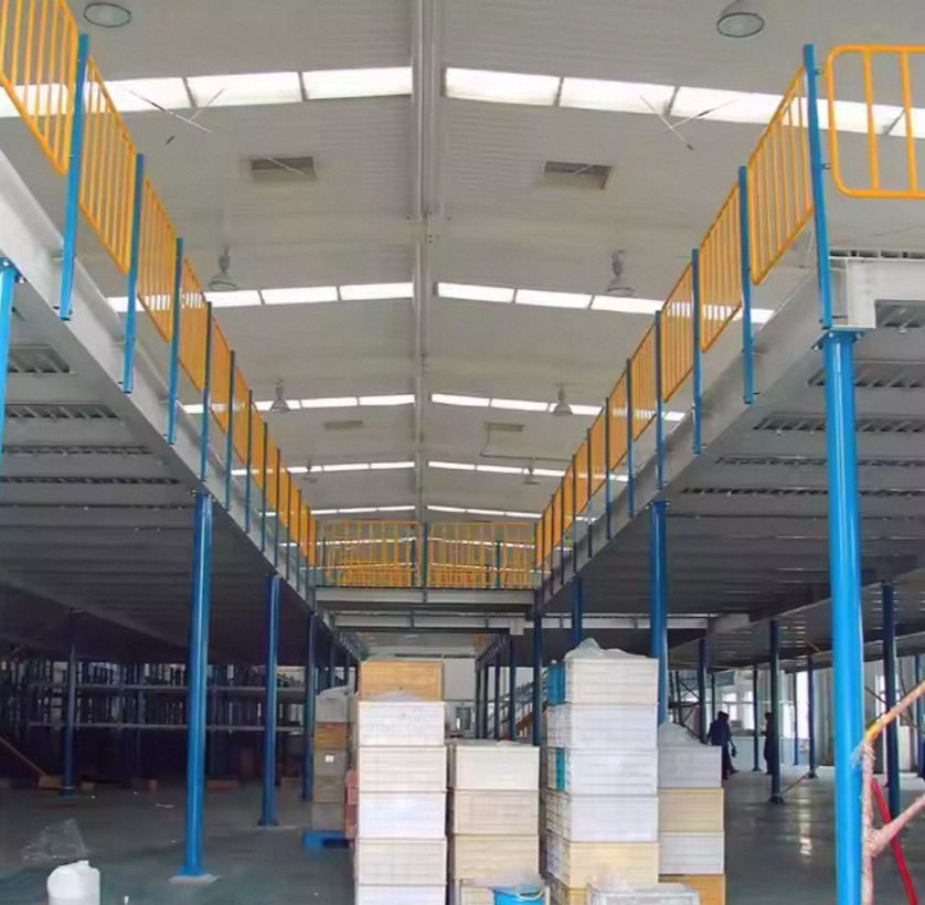 OEM Heavy-Duty Steel VNA Pallet Rack Mezzanine Garret Floor Platform Panels for Factory Workshop Office Warehouse Storage