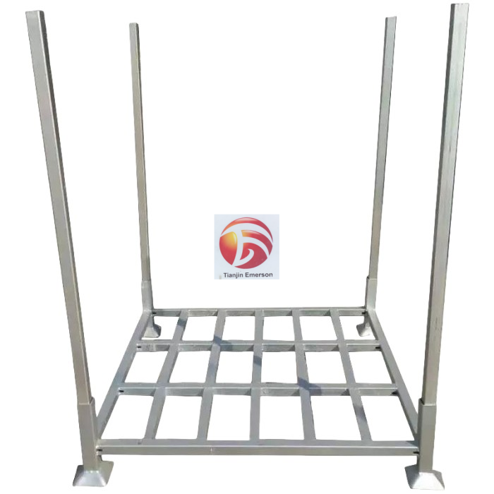 OEM Heavy-Duty Galvanized Zinc Stainless Steel Metal Rack Stackable Movable Storage Post Pallet Sheet Metal Fabrication Product