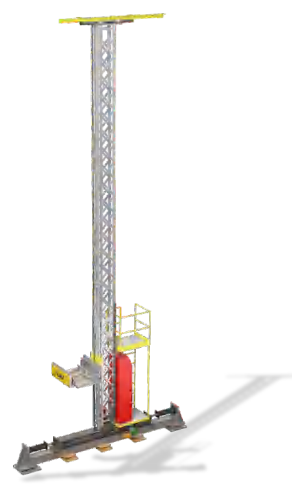 Intelligent Industrial Miniload Stacker Crane for Warehouse Single/Double Deep Shuttle Pallet Racking Cargo Storage Equipment