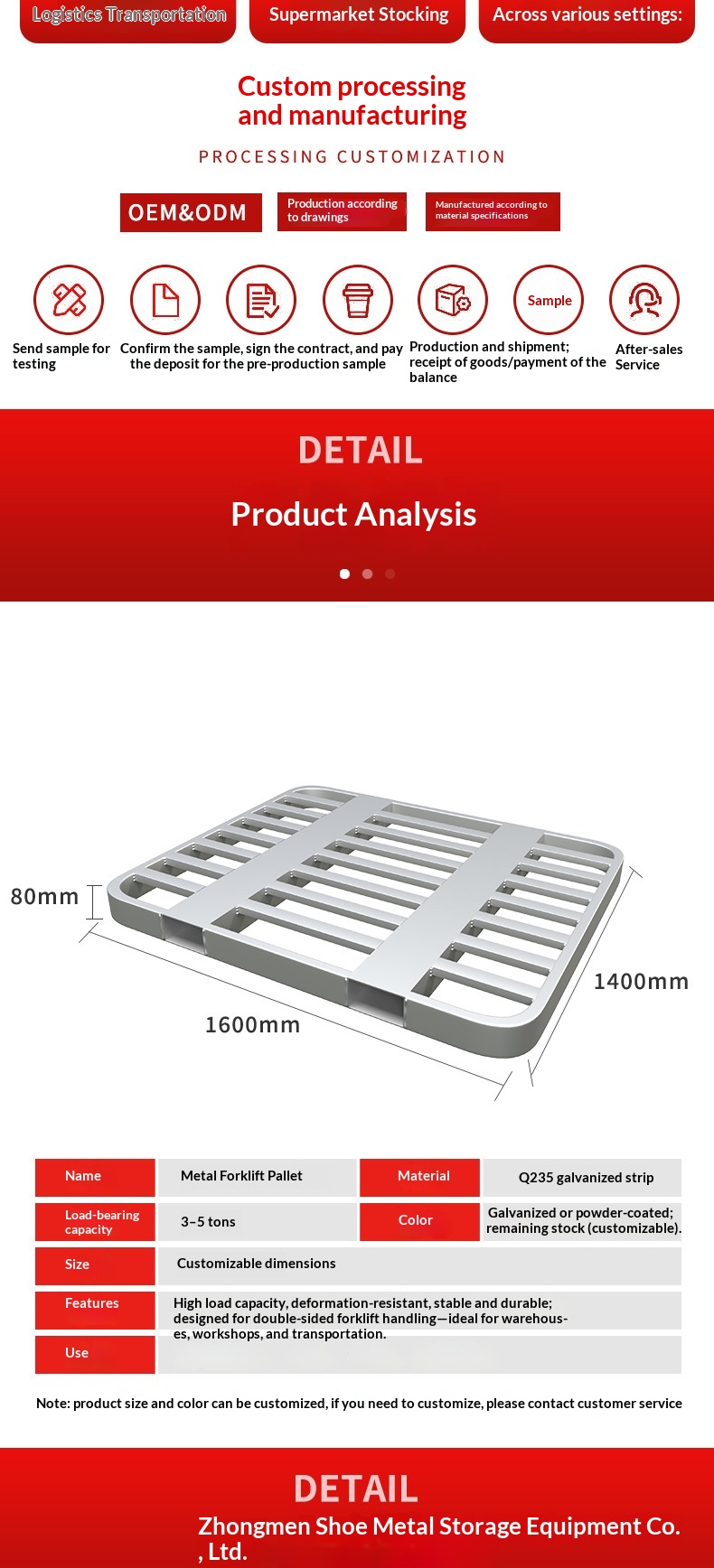 Moisture-Proof Storage Rack Base