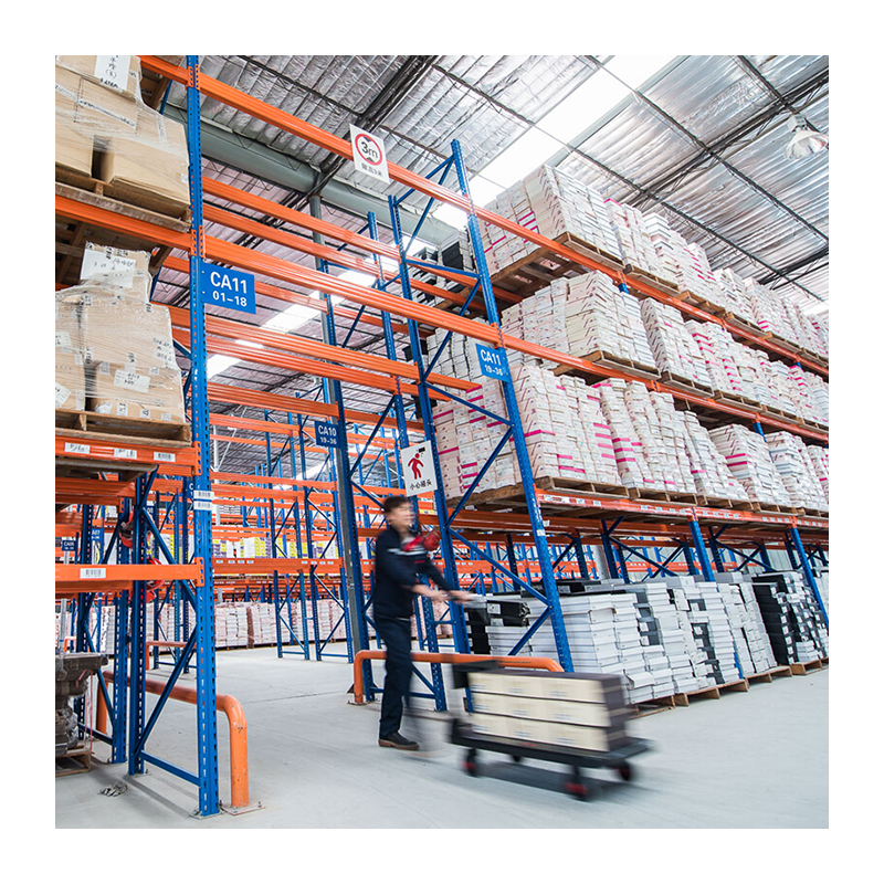 Heavy Duty Selective Pallet Rack 5 Ton Capacity Industrial Warehouse Storage Shelving System Adjustable Steel Rack