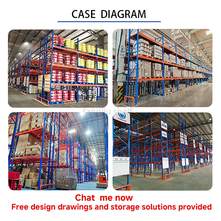 Heavy-Duty Iron Metal 5-Layer Adjustable Beam-Type Warehouse Rack Pallet Shuttle Racking Efficient Stacking
