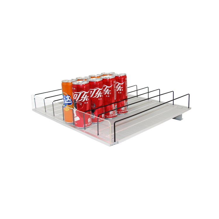 Stores Beverage Fridge Tilt and Gravity Flow Shelf Gravity Roller Shelf Sliding Shelf