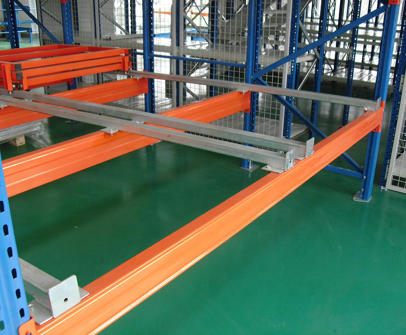 Low Cost Industrial Storage Racking System LIFO Rack Shelving Warehouse Push Back Rack