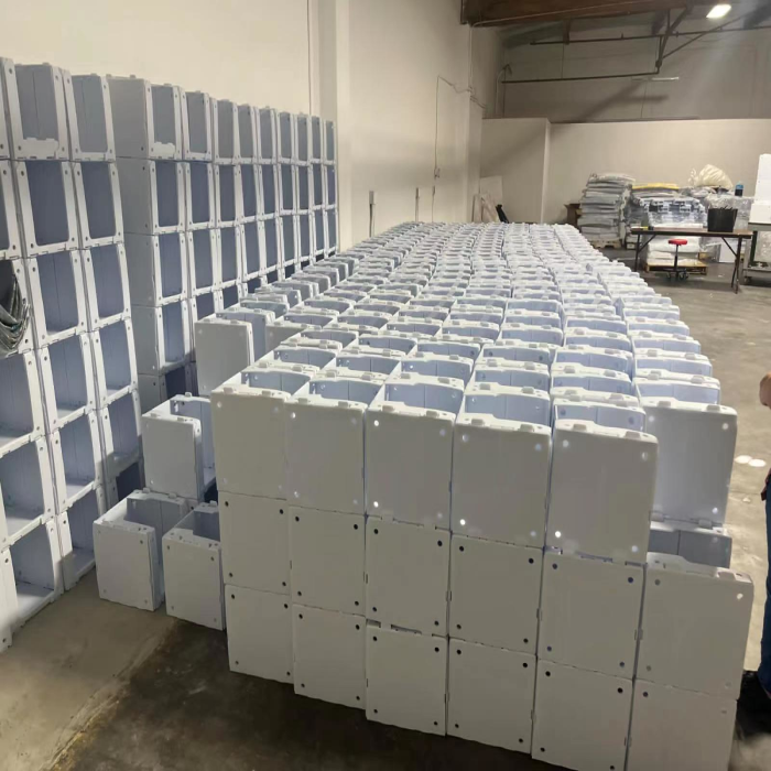 Storage in Warehouse or Supermarket Stackable Warehouse Storage Bin Corflute Plastic Clothing Parts Shelf Picking Bins