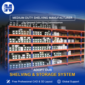 Stable 5 Layer Steel Longspan Shelving System for Commercial Warehouse