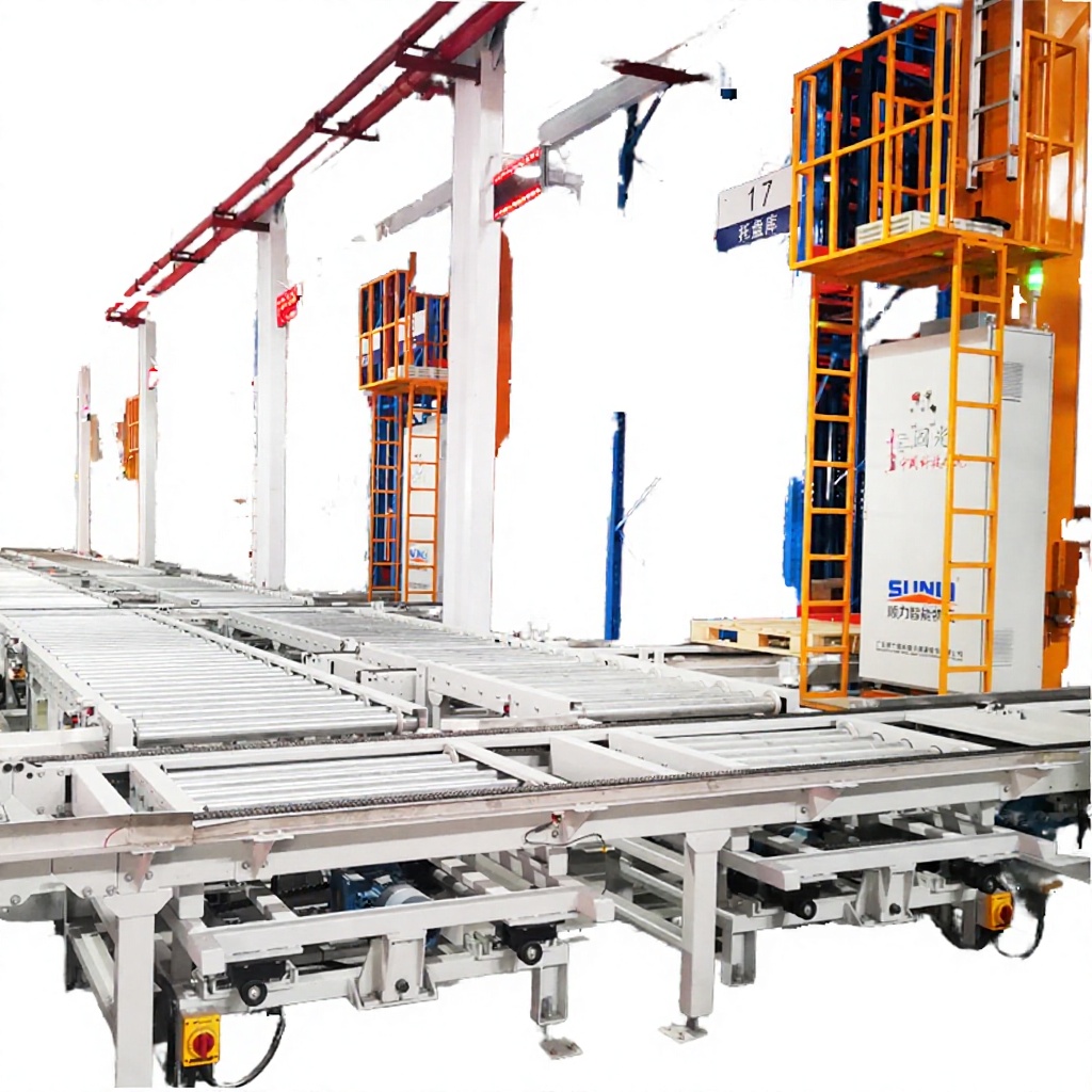 Sunli Factory Direct Automated AS&amp;RS 2-Layer Steel Intelligent Pallet Tote Bin Storage Racks System 1000kg Load Capacity Powder