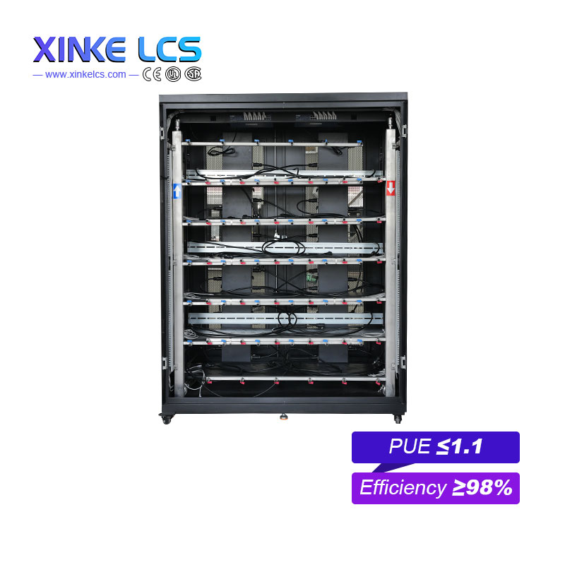 Xinke Intelligent 36 Positions 42U Steel Server Rack Cabinet Liquid Cooling PDU 19 Inch Floor Standing Standard Type Stable Low