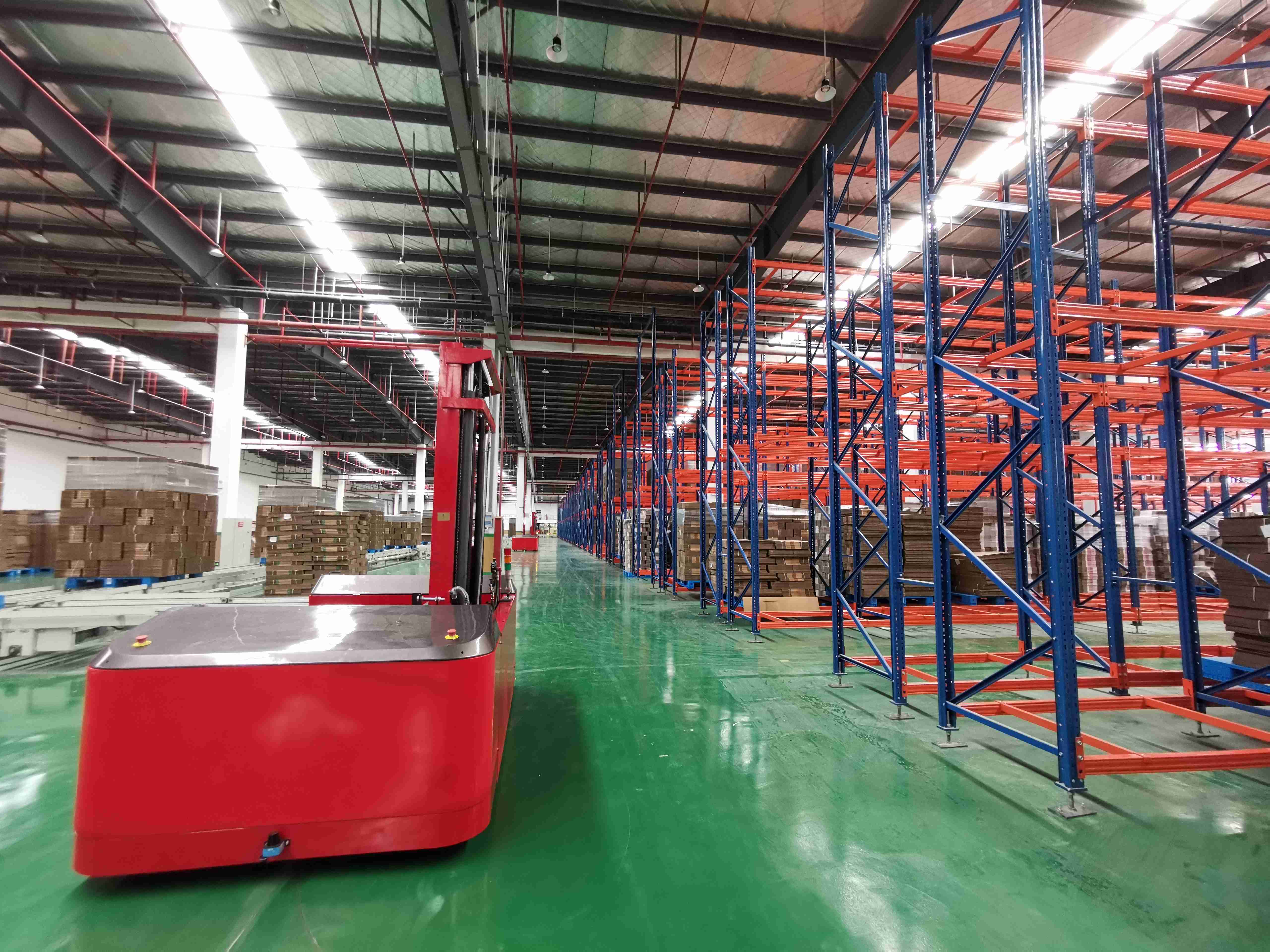 Automatic Warehouse Storage Rack For AGV Bin Robot Industrial Logistics Shelving System High Density Tote Rack Shelving Unit