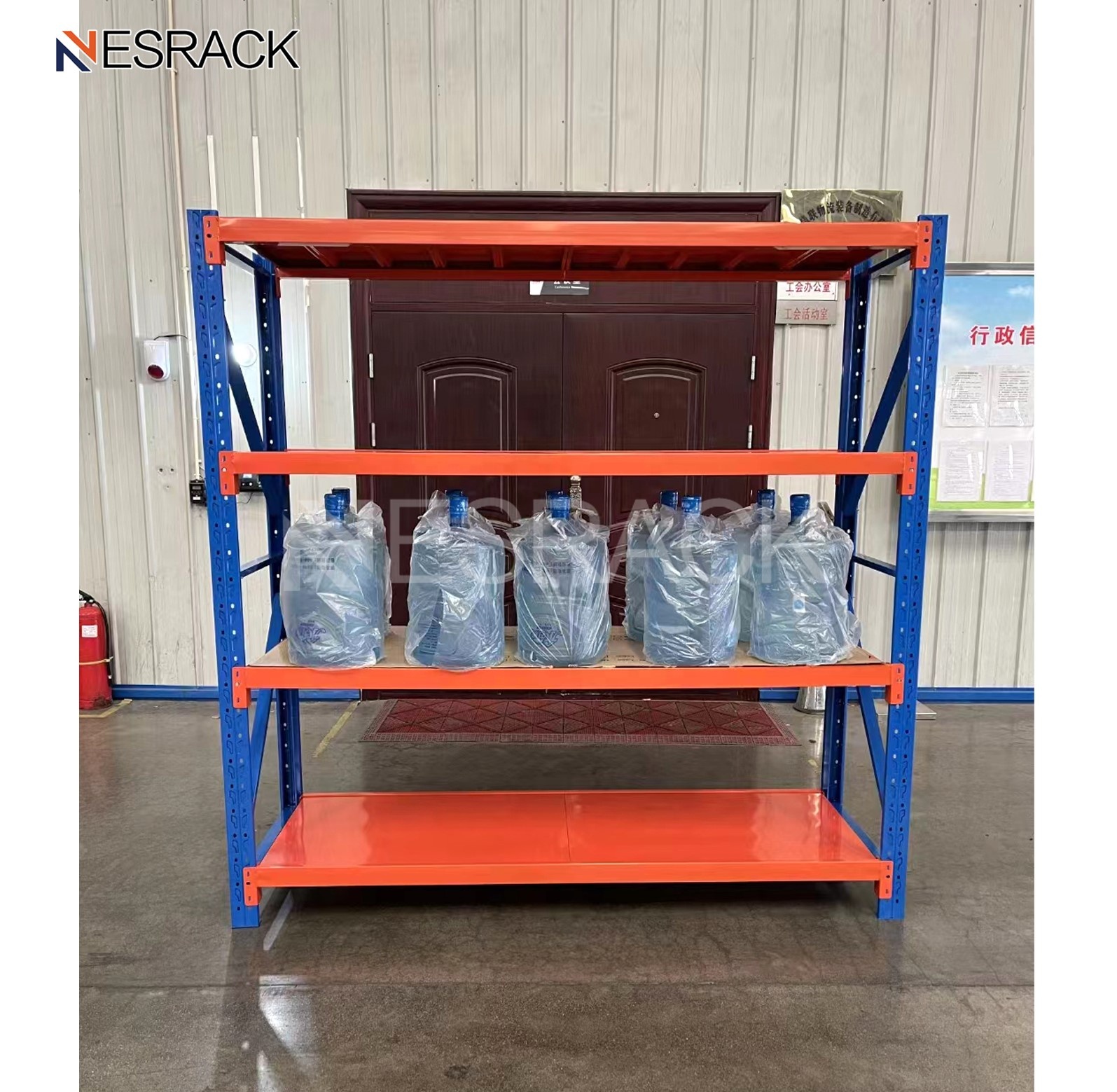 Light Duty Long Span Rack Steel Shelving Rack Garage Warehouse Storage Stacking Racks Shelves with Corrosion Protection