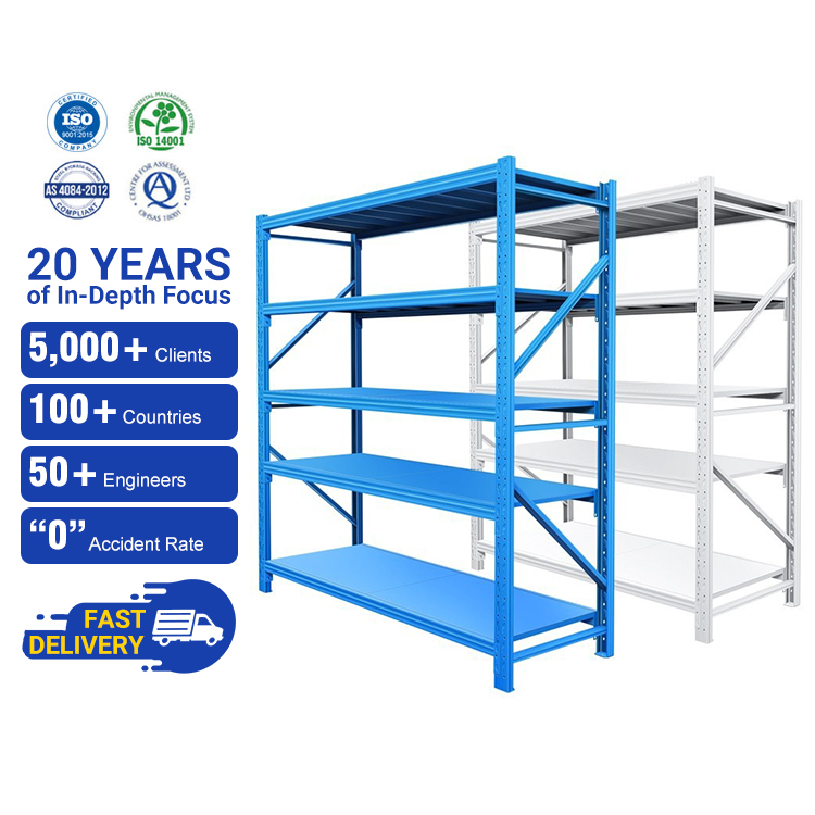 Steel Shelving Factory Boltless Light Duty Adjustable Storage Rack Warehouse Industrial OEM