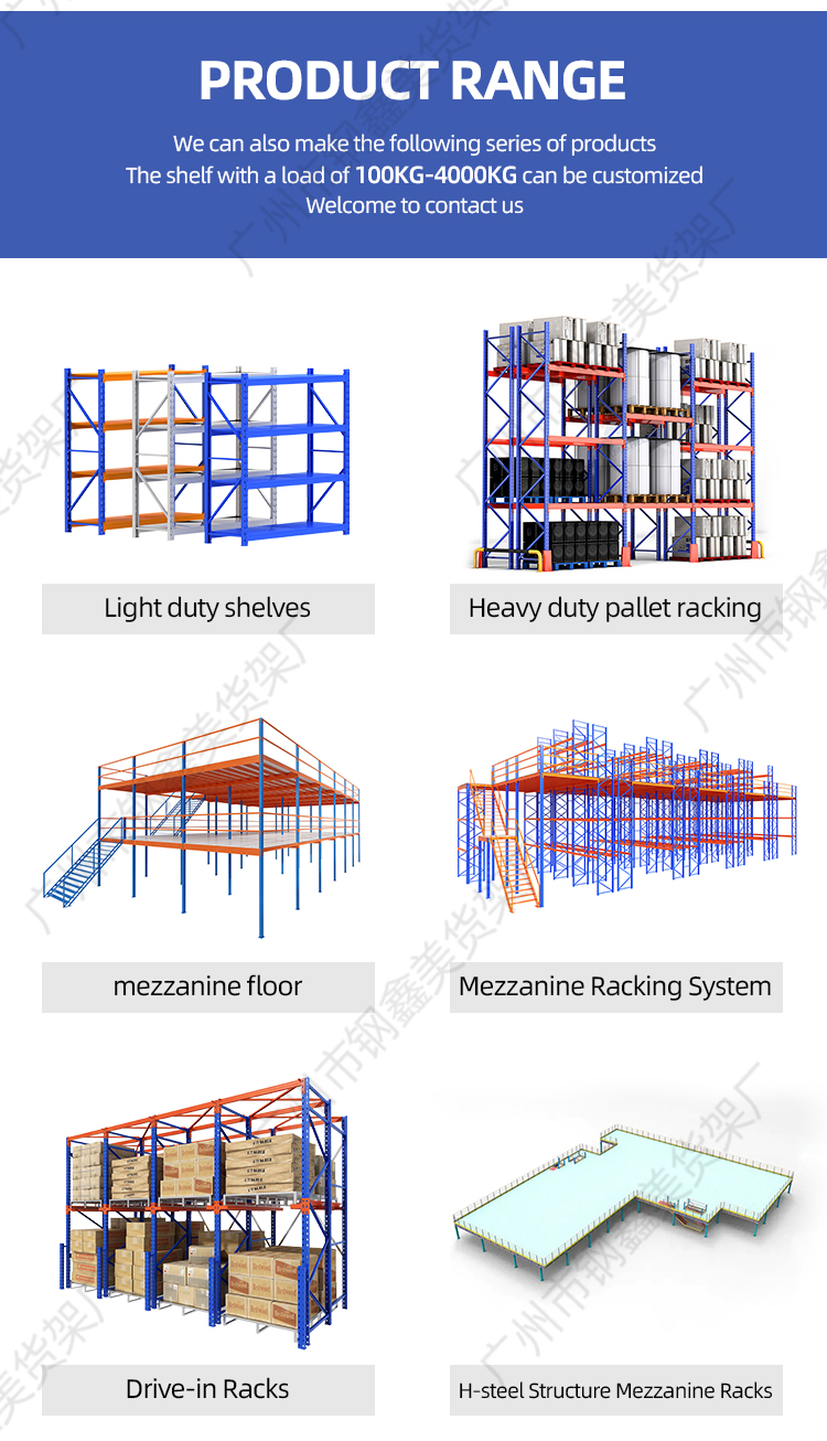 Warehouse pallet rack specification