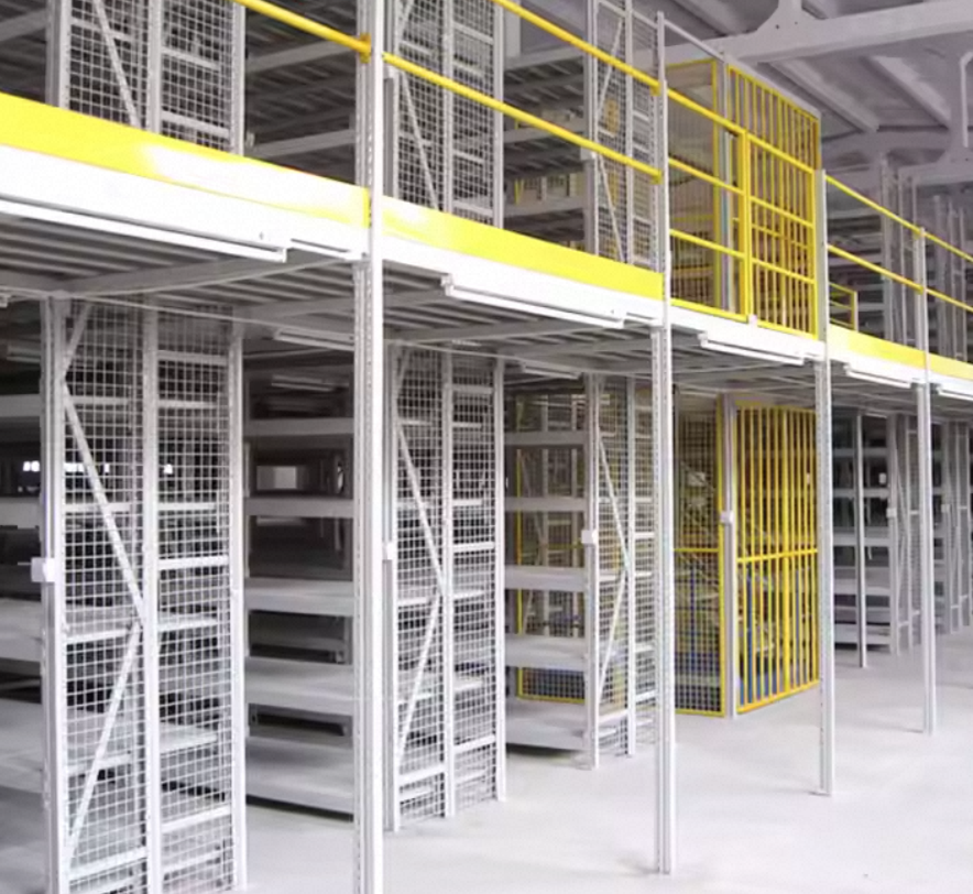 Heavy-Duty Multi-Level Mezzanine Rack Platform Steel Structure Storage Rack Factory-Directed Sale OEM Metal Structure for