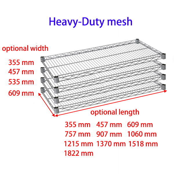 Heavy Duty 5 Tier Chrome Metal Storage Wire Shelf chrome wire shelving unit