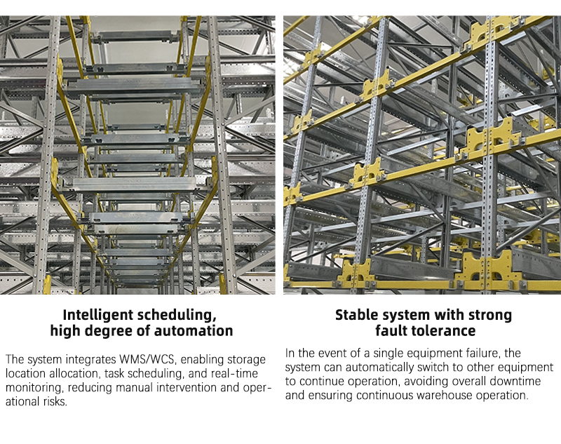 Automated shuttle racking facility