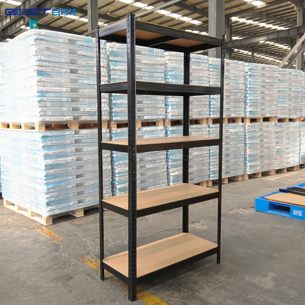 Powder-coated Stainless Steel Warehouse Shelves Detachable Upright Garage Shelves Heavy Duty Shelving for Garage Warehouse