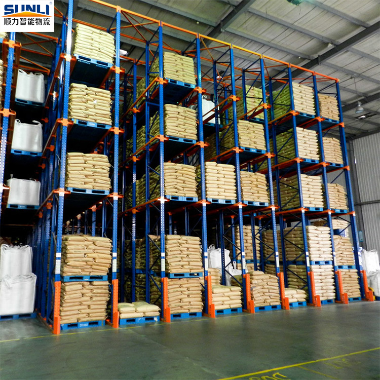 China Factory Heavy Duty Drive-in Storage Racking System Warehouse Industrial Steel Drive-in Pallet Rack Shelves of High Density