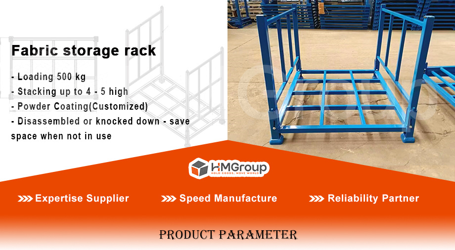 Customization Warehouse Stacking Heavy Duty Powder Coated Rolls Fabric Warehouse Rack