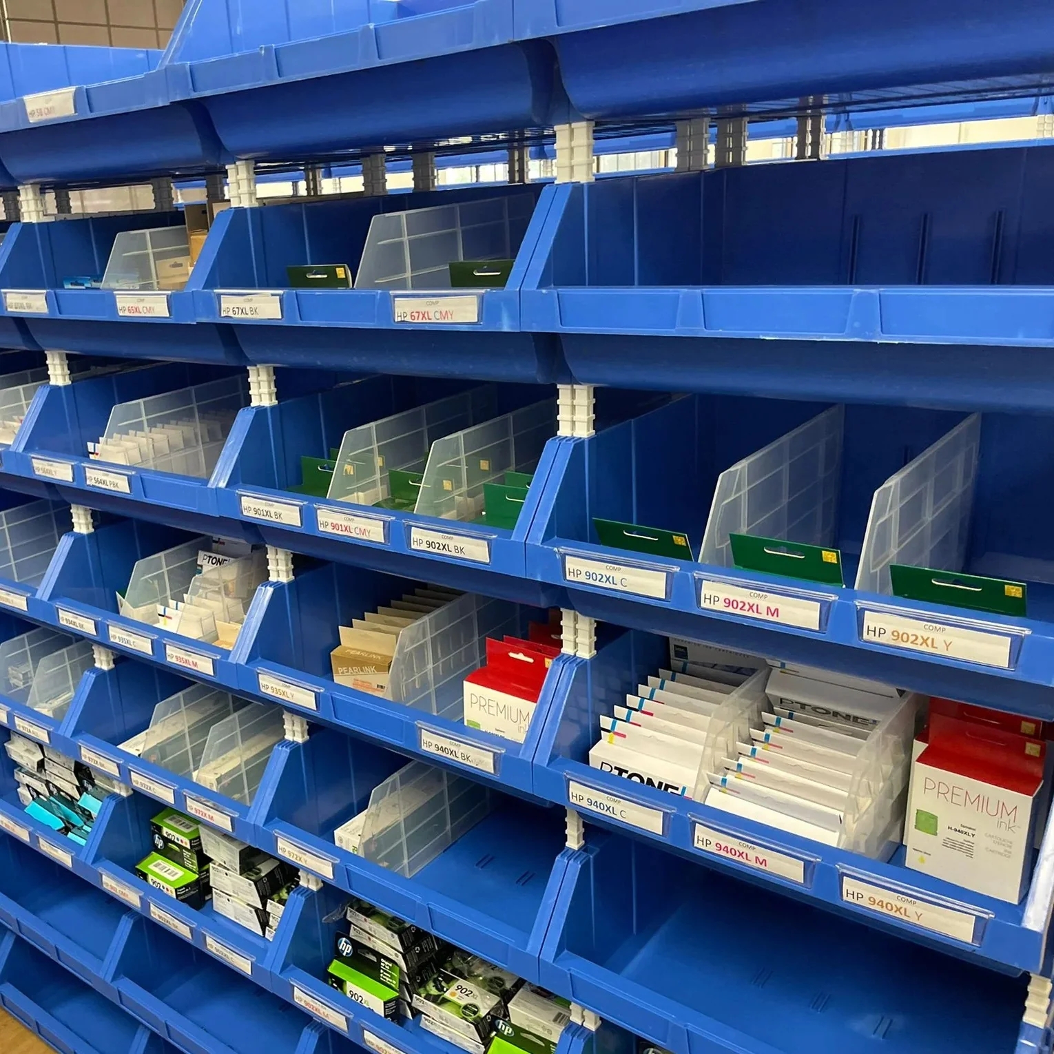 INORDER Semi-Open Stacking Warehouse Bin Spare Parts Picking Storage Organizer for Hardware Sorting Shelving Wholesale