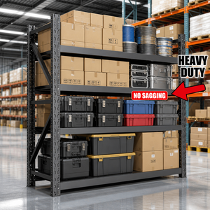 Heavy-Duty Boltless Steel Shelving Unit 4-Tier Adjustable Warehouse Rack