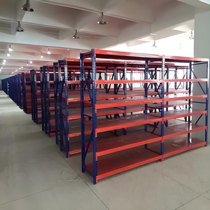 Adjustable 5-Layer Steel Metal Stacking Racks Shelves Anti-Rust Efficient Warehouse Storage Solution