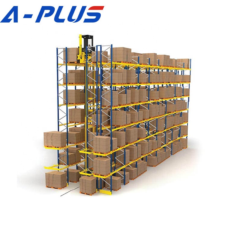 Industrial Metal Narrow Aisle Pallet Storage Racking System Heavy Duty VNA Racking