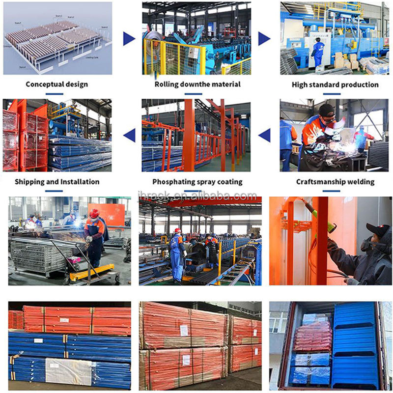 Customizable Boltless Shelving Steel Storage Stacking Racks Shelves Double Deep Selective Pallet Racking For Warehousing