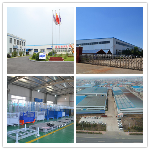 Large Capacity Stackable Steel Stillage Bins Foldable Metal Storage Cage Warehouse Pallet Rack Cargo Storage Equipment Hot-Dip