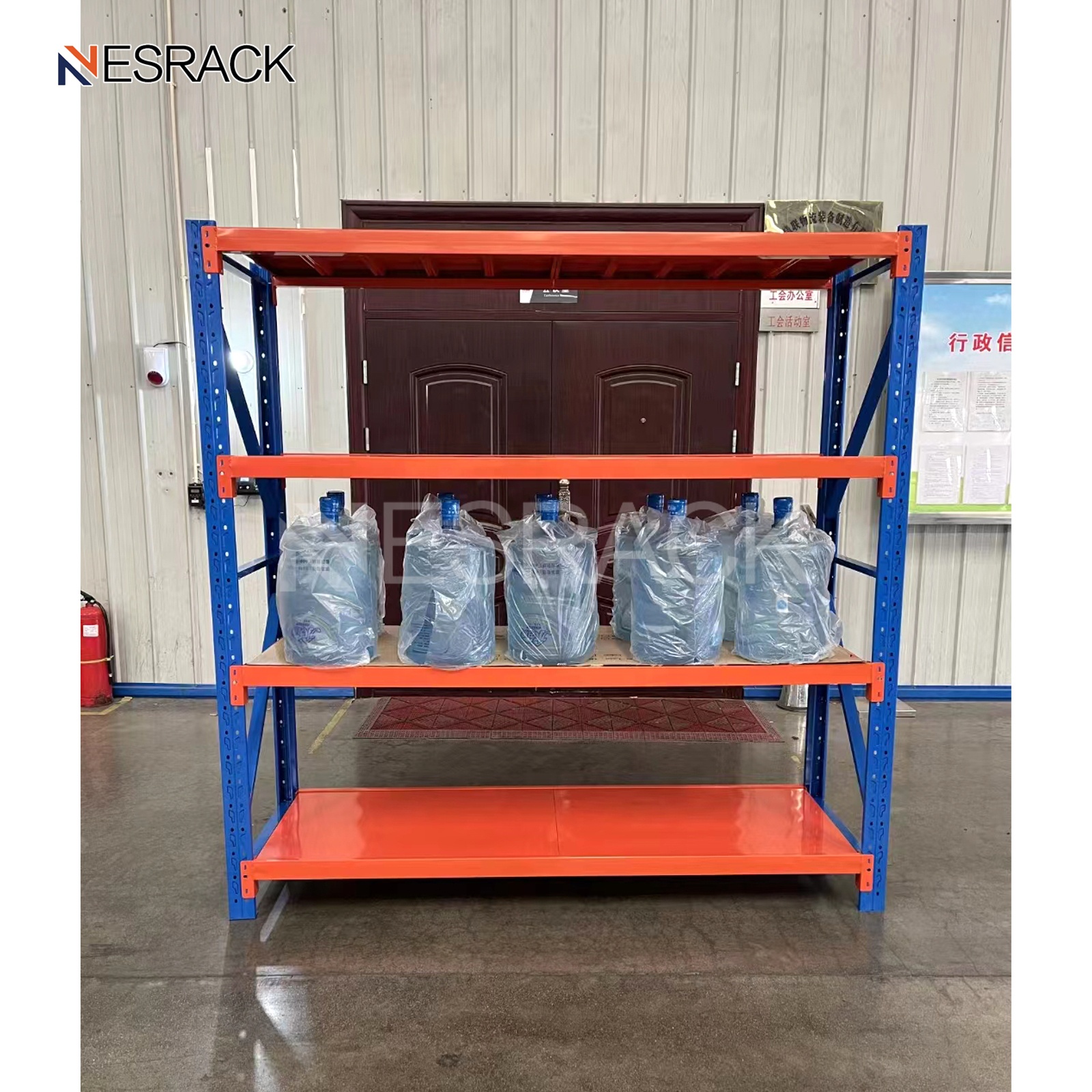 Light Duty Long Span Rack Steel Shelving Rack Garage Warehouse Storage Stacking Racks Shelves with Corrosion Protection