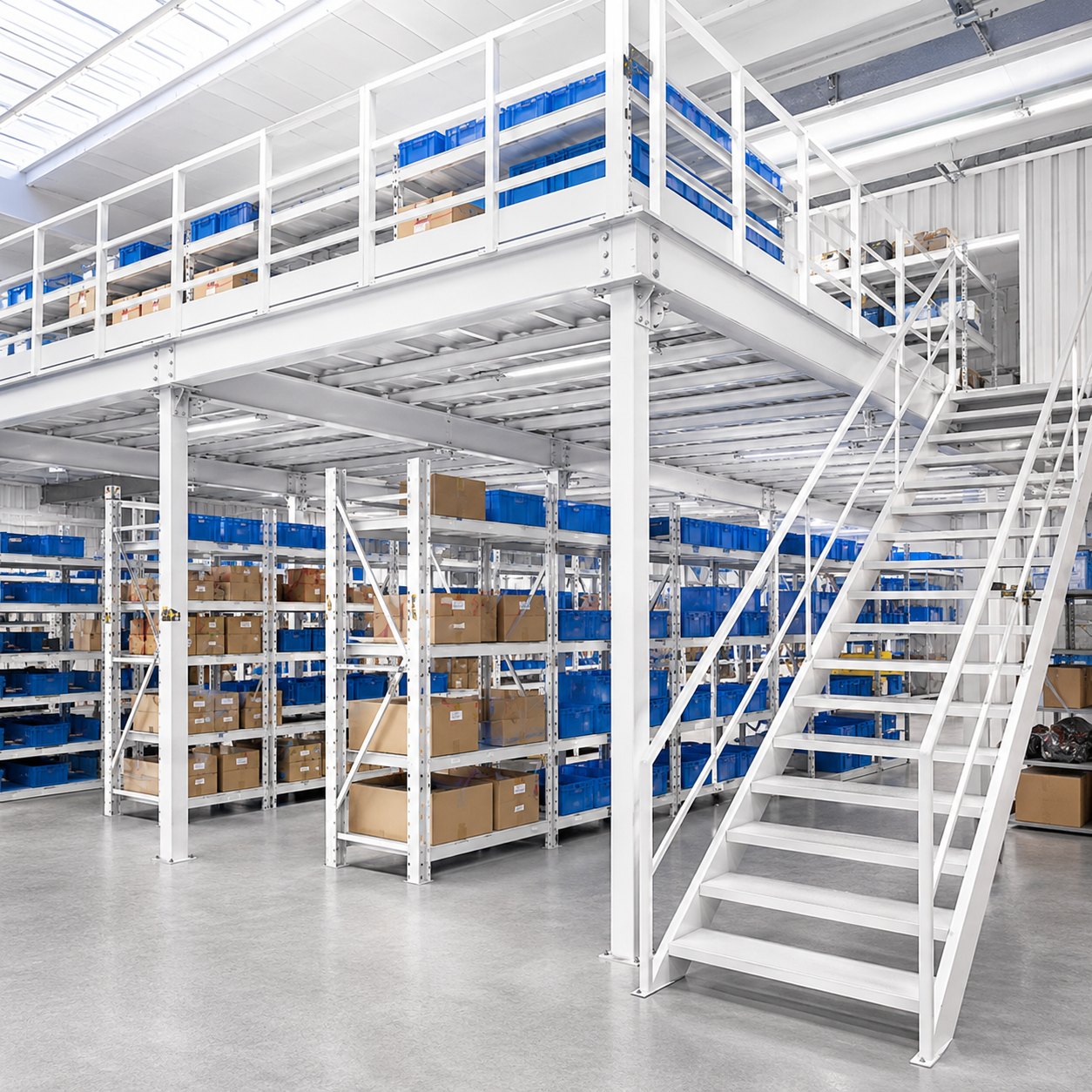 Factory Price Multi Tier Rack Customized Storage Shelf Warehouse Multi-Level Storage Platform Steel Mezzanine Racking System