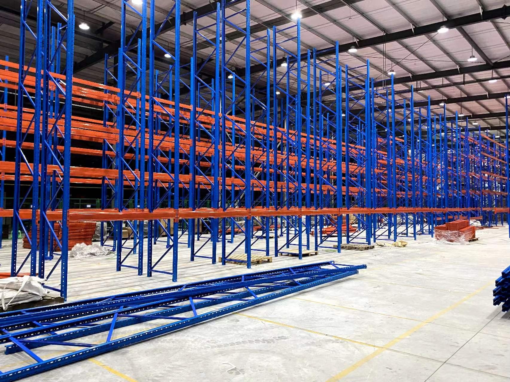 Chinese Racking Suppliers Steel/Metal Gravity Flow Pallet Rack with Powder Coated Finish Heavy Duty Warehouse Storage System