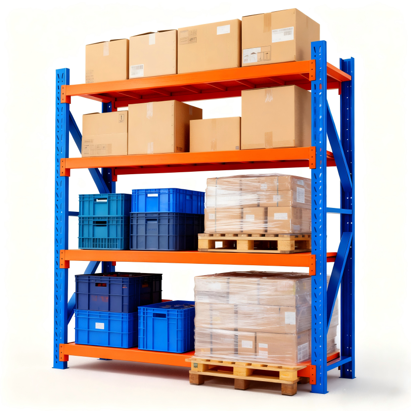 Stacking Racks &amp; Shelves Industrial Garage Storage Metal Boltless Shelves Adjustable Detachable