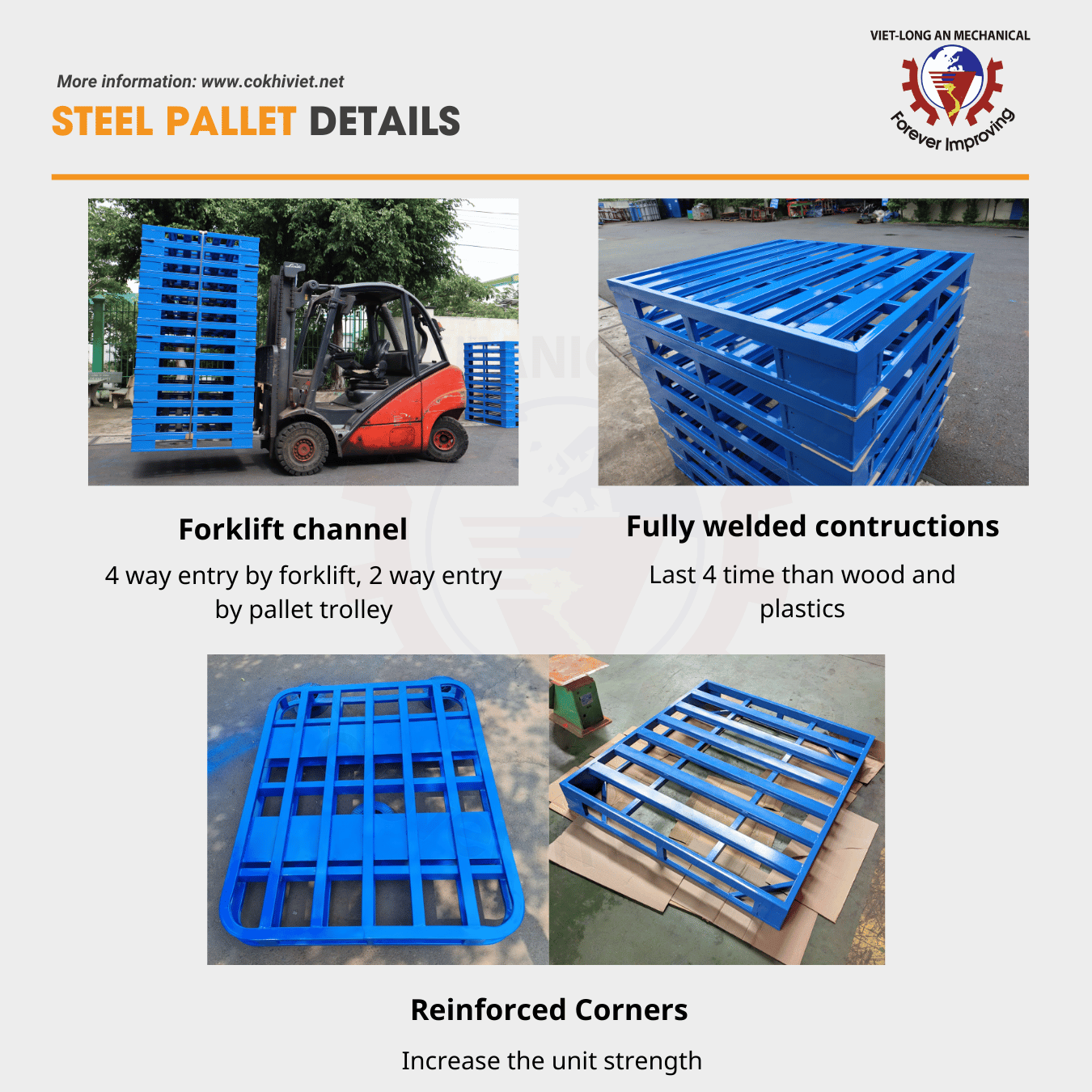 Steel Pallet Dimension and Design