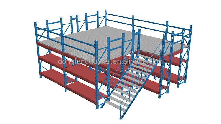 Industrial Warehouse Mezzanine Rack Steel Platform Loft Attic Rack Multi-Storey Storage System Heavy Duty Racking Solution