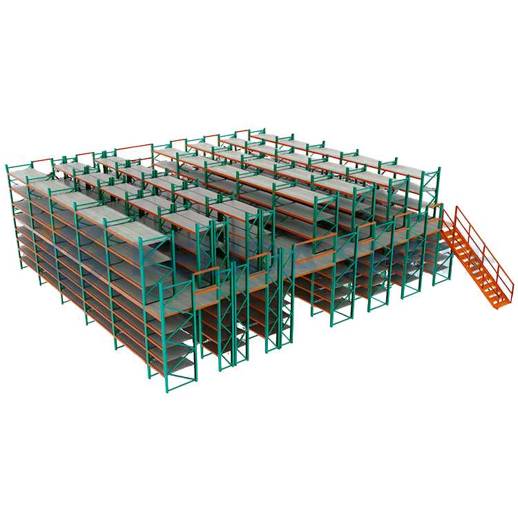 Industrial Mezzanine Racking for Warehouse Distribution Center Factory Logistics Storage Mezzanine Platform Shelving