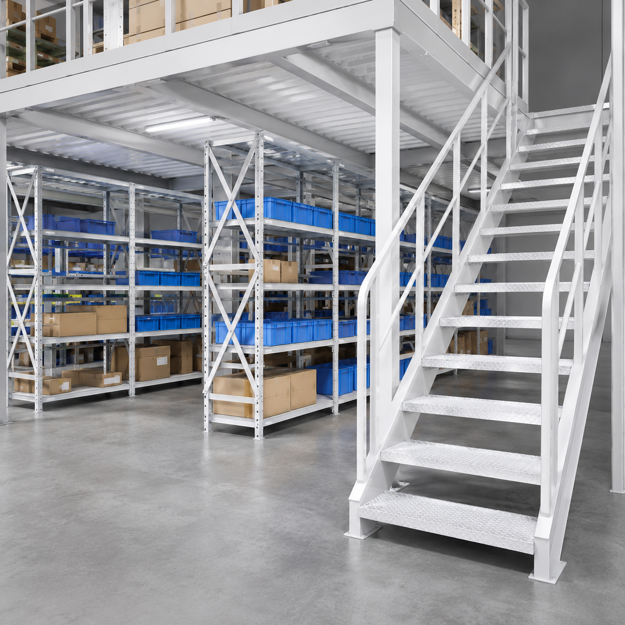 Factory Price Multi Tier Rack Customized Storage Shelf Warehouse Multi-Level Storage Platform Steel Mezzanine Racking System