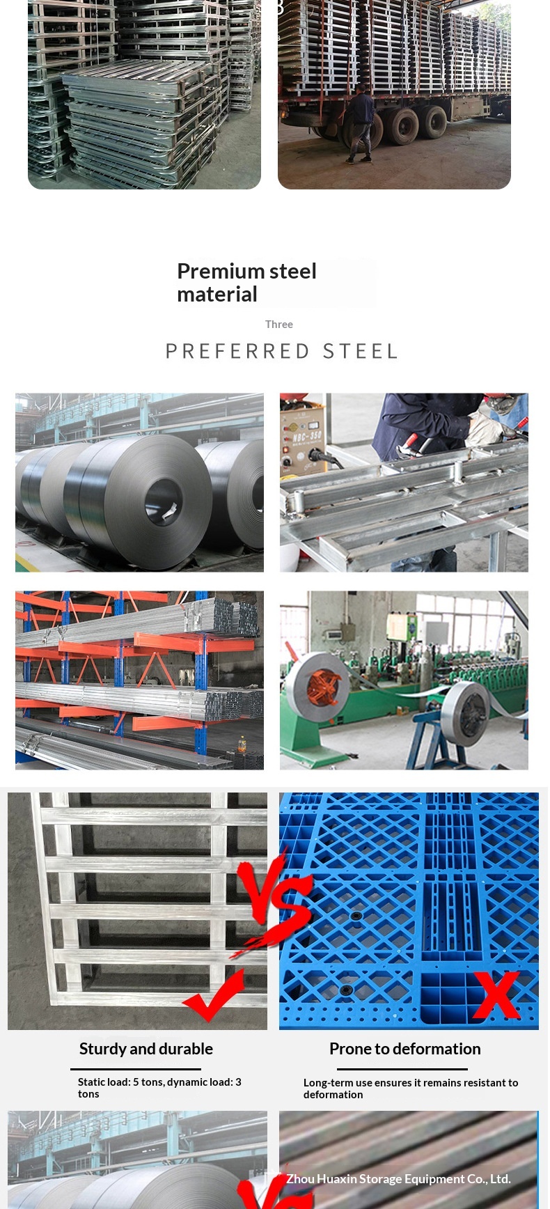 Galvanized Steel Pallet Detail