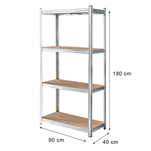 5 Tier Tall Shelving Unit Steel Large Galvanized Industrial