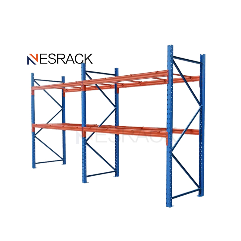 NESRACK Industrial Heavy-Duty Steel Selective Pallet Rack Multi-Level Detachable Design Corrosion Protection Electrostatic