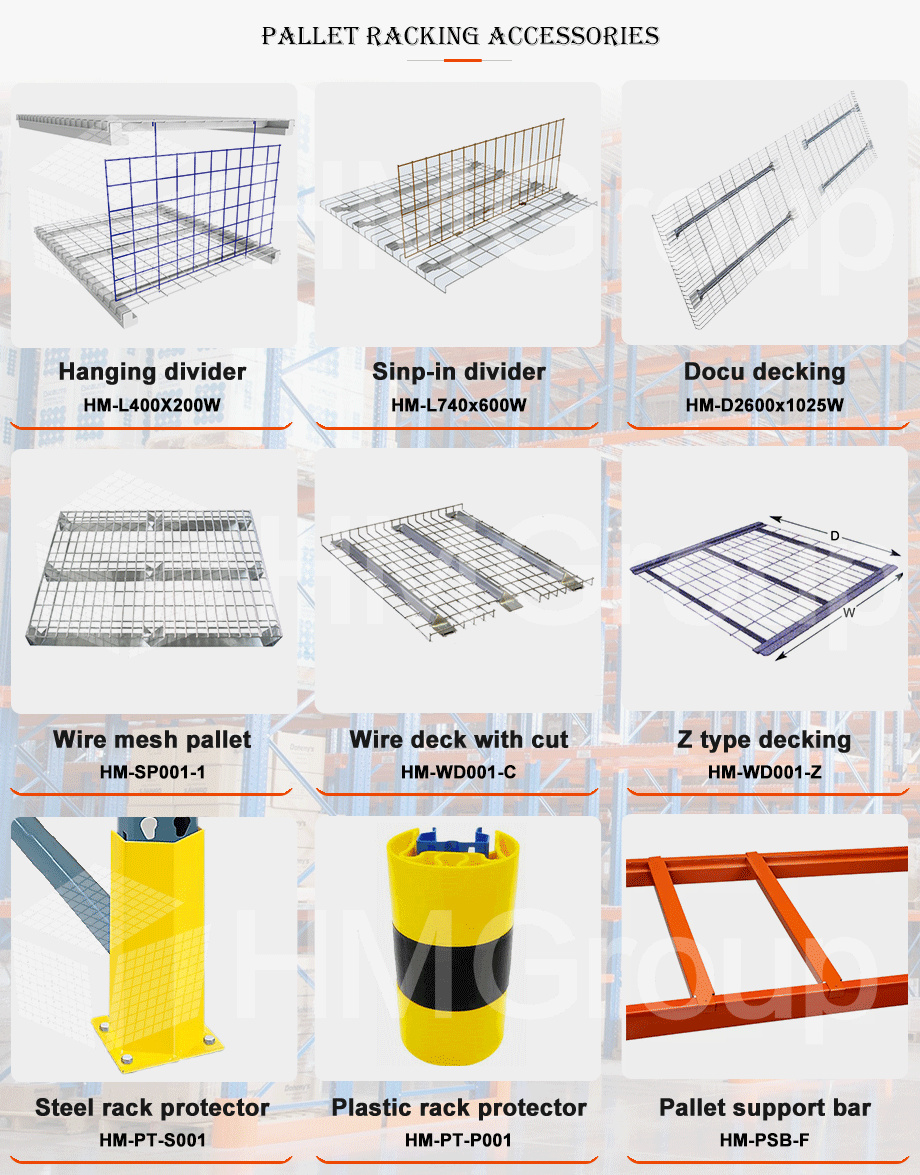 Warehouse Storage System Galvanized Durable Metal Mesh Pallet Racking Wire Decking