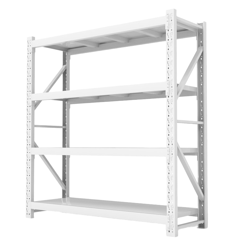 Factory Metal Heavy Duty Racking Boltless 4-Layer Steel Industrial Storage Shelves Electrostatic Powder